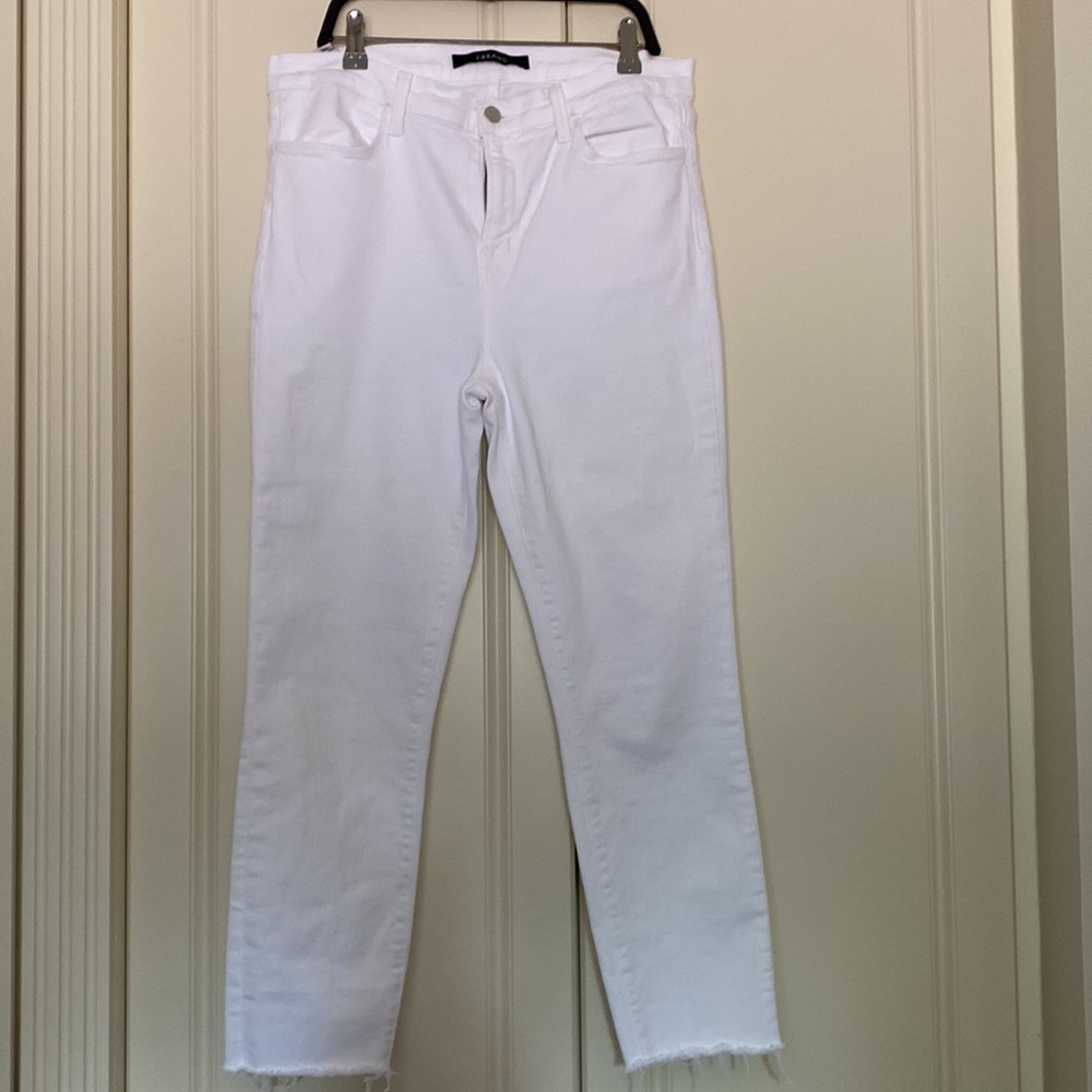 J BRAND SKINNY WHITE JEANS SIZE 32